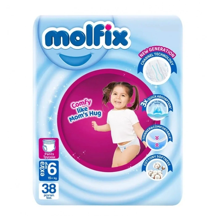 Mey İthalat®   Külot Bez Jumbo Paket 6 Beden 15+ Kg 38 Adet