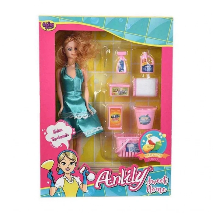 Mey İthalat® Kutuda Anlily Temizlik Setli Bebek 2442