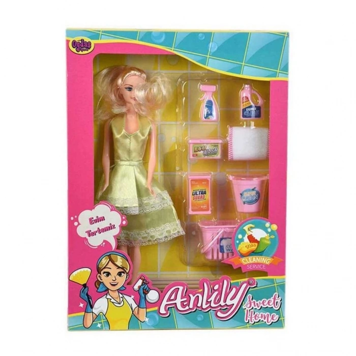 Mey İthalat® Kutuda Anlily Temizlik Setli Bebek 2442
