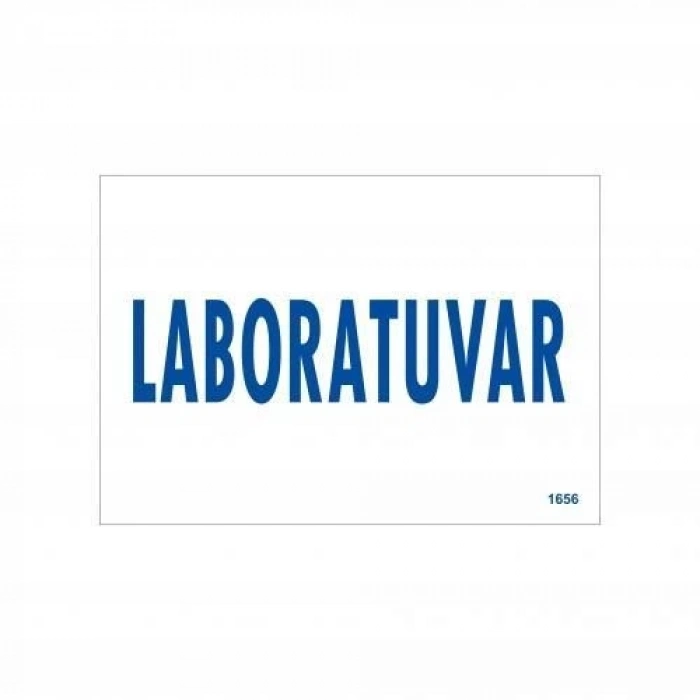 Mey İthalat® Laboratuvar Uyarı Levhası 17,5x25 KOD:1656