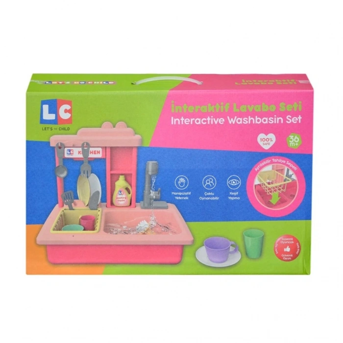 Mey İthalat® LC-30916  Pilli İnteraktif Lavabo Seti 21 Parça