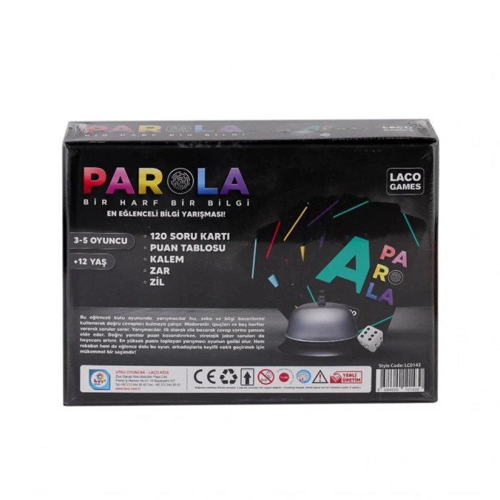 Mey İthalat® LC0143 Parola En Eğlenceli Bilgi Oyunu -