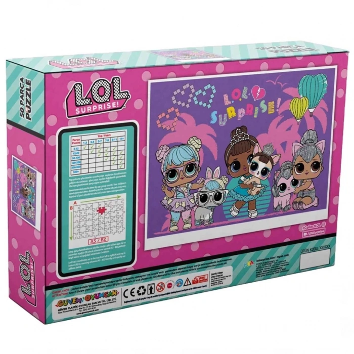Mey İthalat® LOL Surprise 50 Parça Puzzle