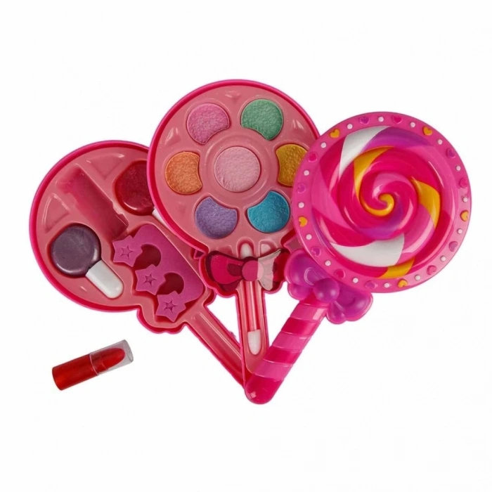 Mey İthalat® Lolipop Şekilli 2 Katlı Makyaj Güzellik Seti