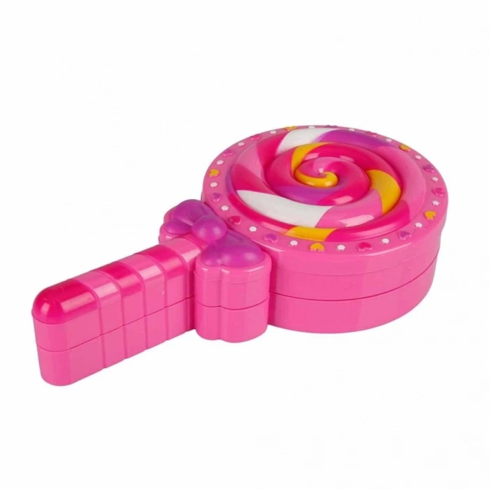 Mey İthalat® Lolipop Şekilli 2 Katlı Makyaj Güzellik Seti