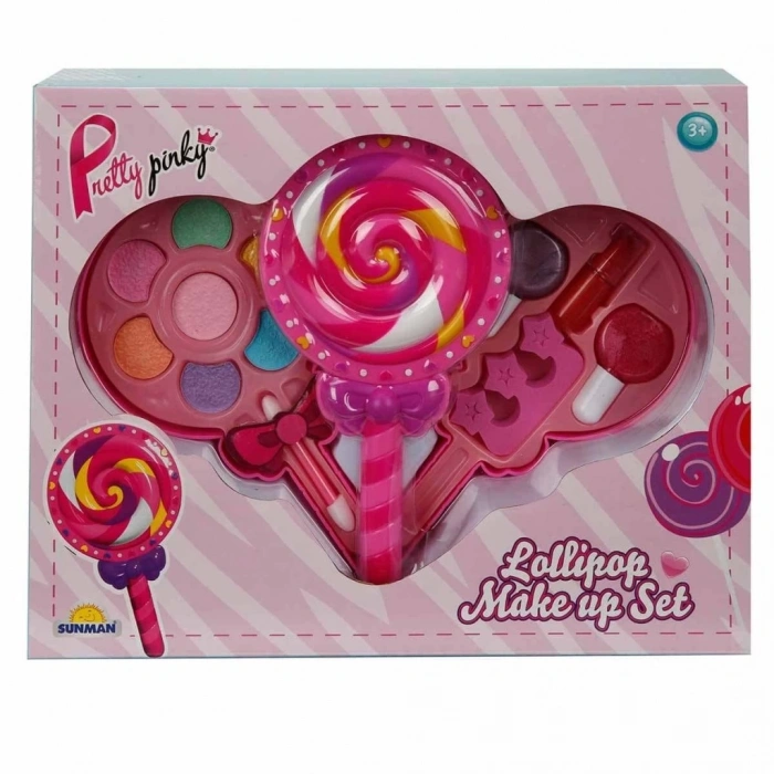 Mey İthalat® Lolipop Şekilli 2 Katlı Makyaj Güzellik Seti