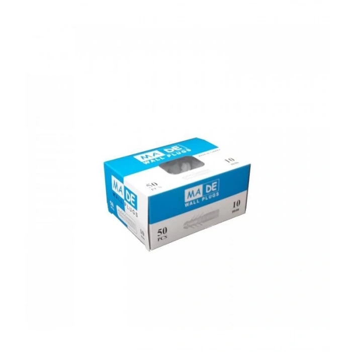 Mey İthalat® Made 10 mm Plastik Dubel 50 Adet