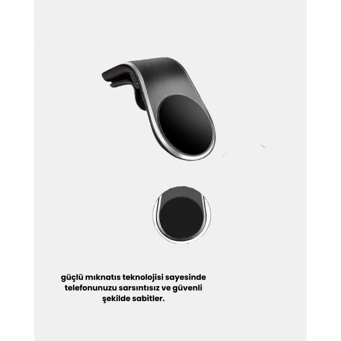 Mey İthalat® Manyetik Araç Telefon Tutucu 360° Dönebilen ve Sarsıntısız Güçlü Mıknatıslı