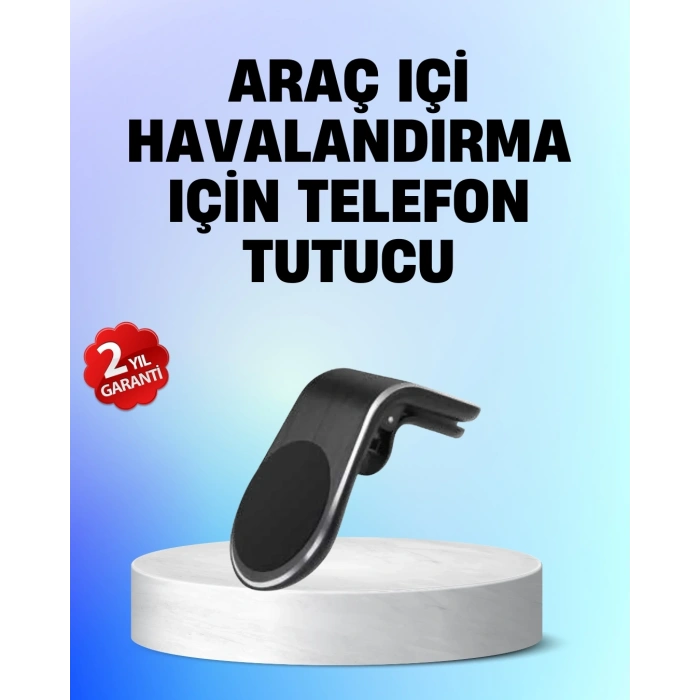 Mey İthalat® Manyetik Araç Telefon Tutucu – 360° Döner Kalorifer Petekli