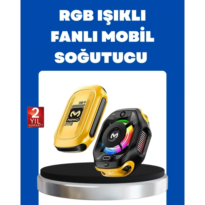 Mey İthalat® Manyetik Montajlı Dijital Ekranlı Telefon Soğutucu