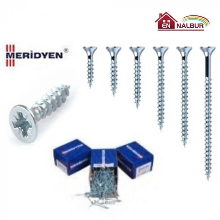 Mey İthalat® Meridyen Sunta Vidası 6X200 (5 Adet)