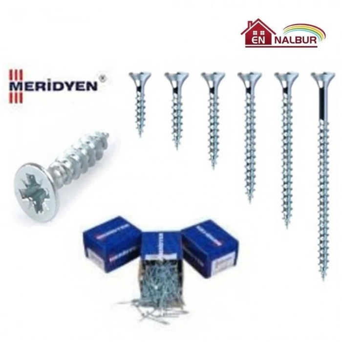 Mey İthalat® Meridyen Sunta Vidası 6X200 (5 Adet)