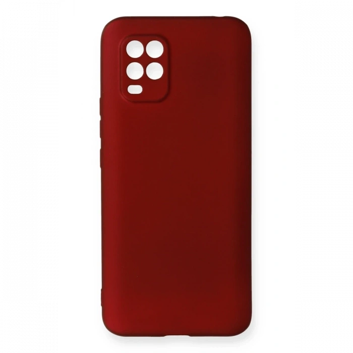 Mey İthalat®   Mi 10 Lite Kılıf First Silikon - Bordo