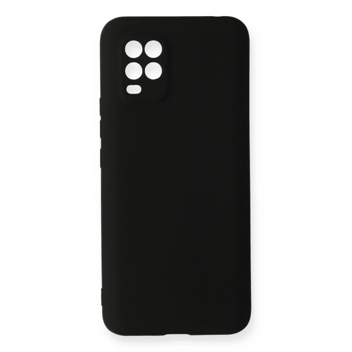 Mey İthalat®   Mi 10 Lite Kılıf First Silikon - Siyah