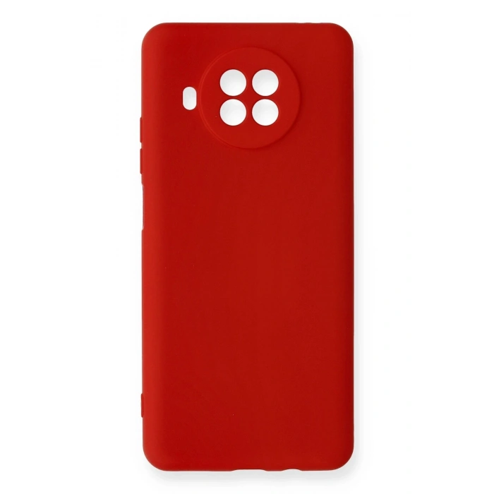 Mey İthalat®   Mi 10T Lite Kılıf Nano içi Kadife Silikon - Kırmızı