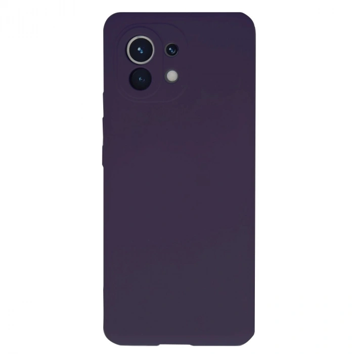 Mey İthalat®   Mi 11 Kılıf Nano içi Kadife Silikon - Mor