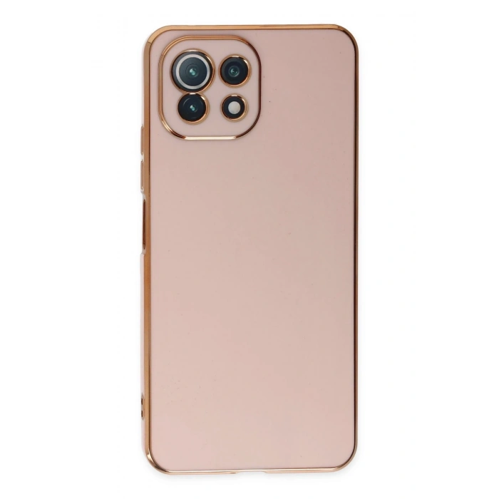 Mey İthalat®   Mİ 11 Lite Kılıf Volet Silikon - Pembe