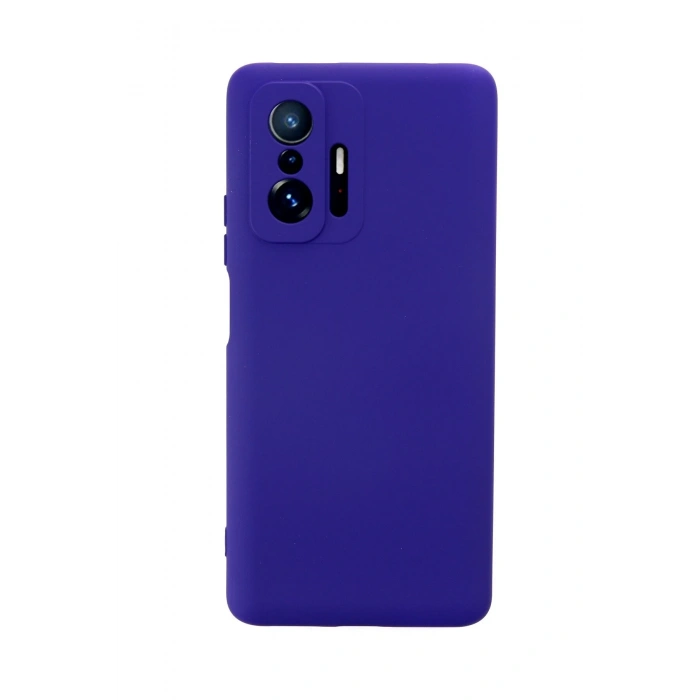 Mey İthalat®   Mi 11T Pro Kılıf Nano içi Kadife Silikon - Mor