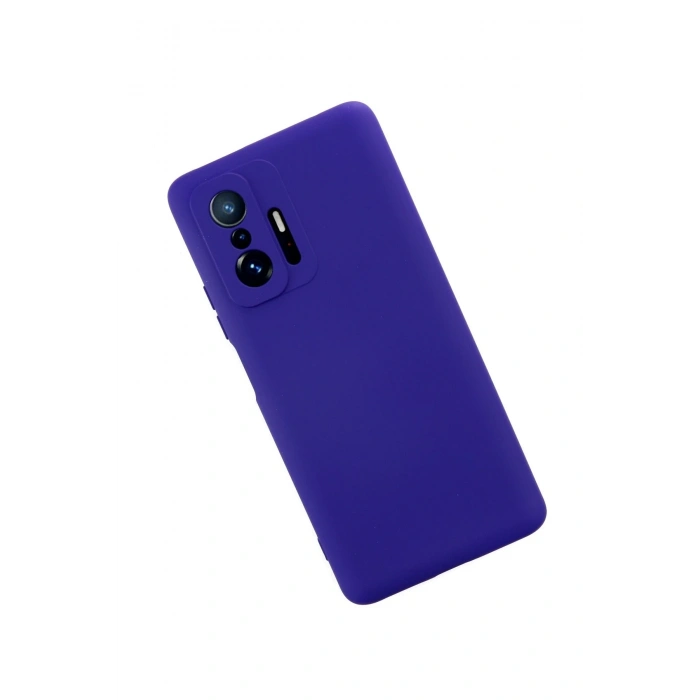 Mey İthalat®   Mi 11T Pro Kılıf Nano içi Kadife Silikon - Mor