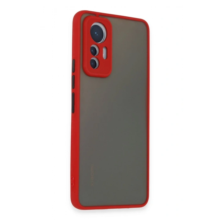 Mey İthalat®   Mi 12 Lite Kılıf Montreal Silikon Kapak - Kırmızı