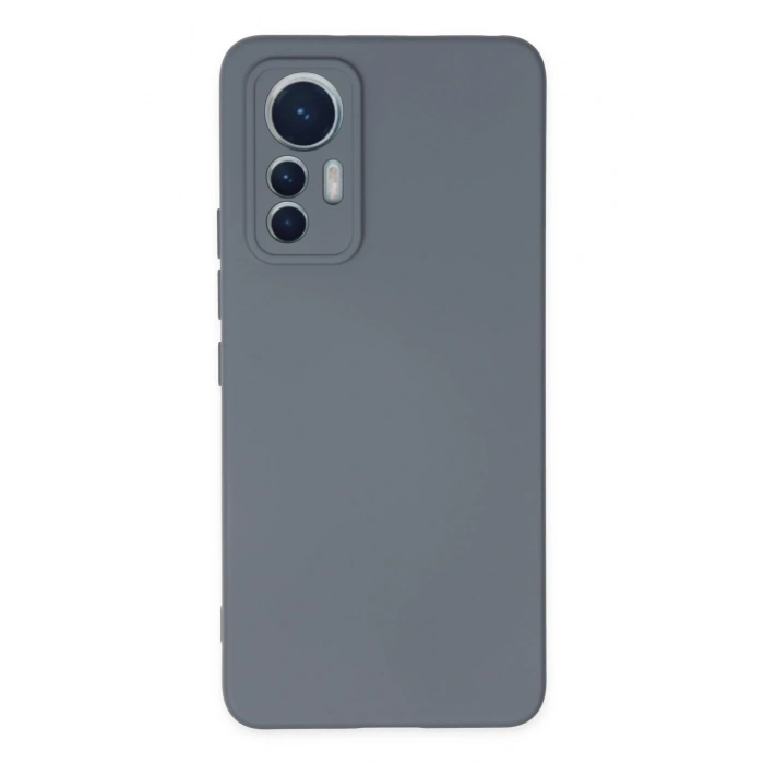 Mey İthalat®   Mi 12 Lite Kılıf Nano içi Kadife Silikon - Gri
