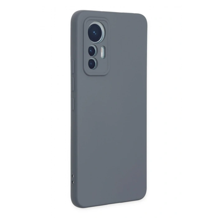 Mey İthalat®   Mi 12 Lite Kılıf Nano içi Kadife Silikon - Gri