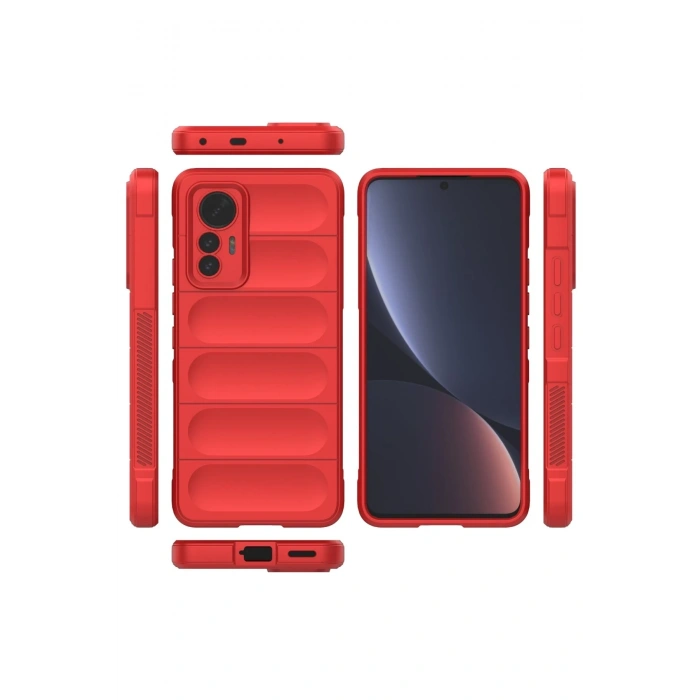 Mey İthalat®   Mi 12 Lite Kılıf Optimum Silikon - Kırmızı