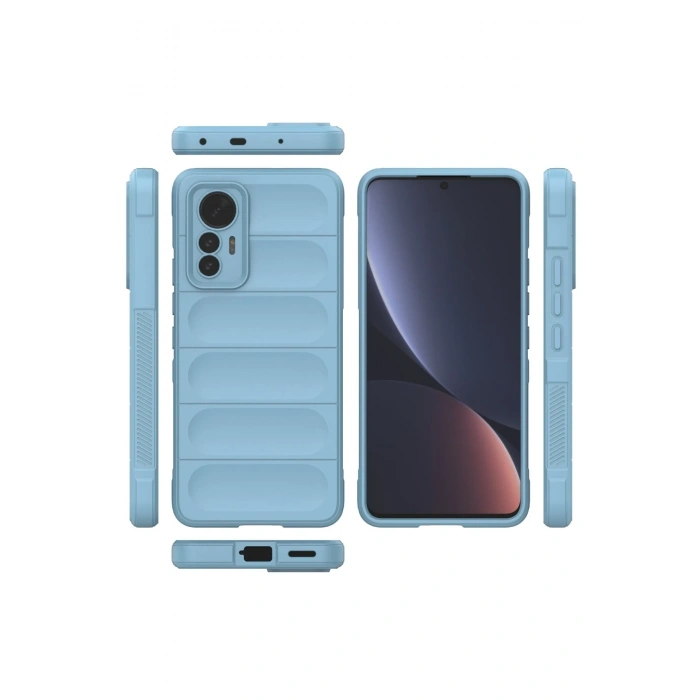 Mey İthalat®   Mi 12 Lite Kılıf Optimum Silikon - Sky Blue