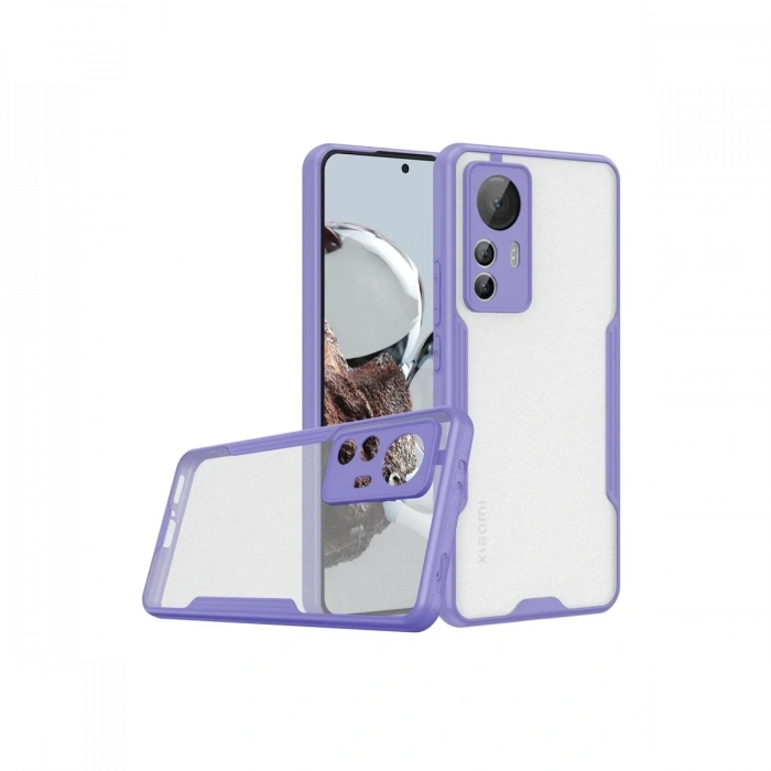 Mey İthalat®   Mi 12T Kılıf Platin Silikon - Lila