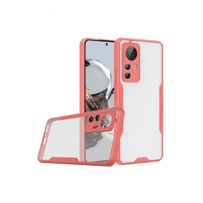 Mey İthalat®   Mi 12T Kılıf Platin Silikon - Pembe