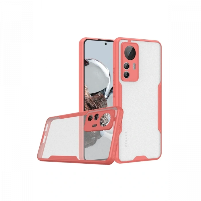Mey İthalat®   Mi 12T Kılıf Platin Silikon - Pembe