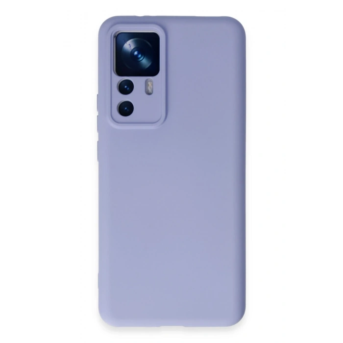 Mey İthalat®   Mi 12T Pro Kılıf Nano içi Kadife Silikon - Lila