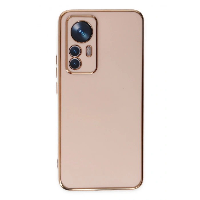 Mey İthalat®   Mi 12T Pro Kılıf Volet Silikon - Pembe