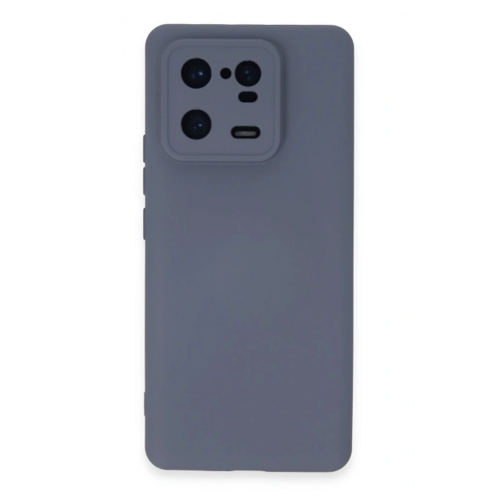 Mey İthalat®   Mi 13 Pro Kılıf Nano içi Kadife Silikon - Gri
