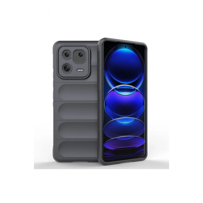 Mey İthalat®   Mi 13 Pro Kılıf Optimum Silikon - Siyah