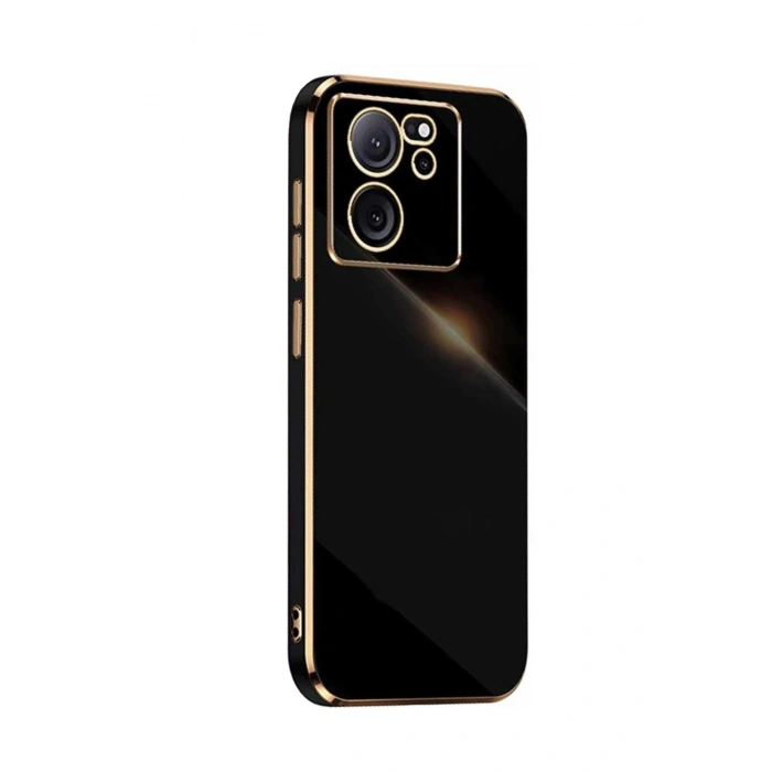 Mey İthalat®   Mi 13T Pro Kılıf Volet Silikon - Siyah