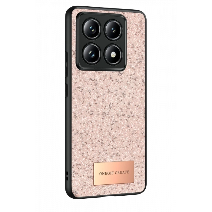 Mey İthalat®   Mi 14T Pro Bright Simli Kapak - Pembe