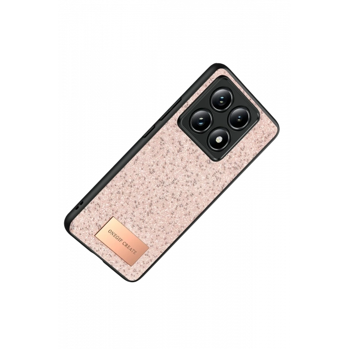 Mey İthalat®   Mi 14T Pro Bright Simli Kapak - Pembe