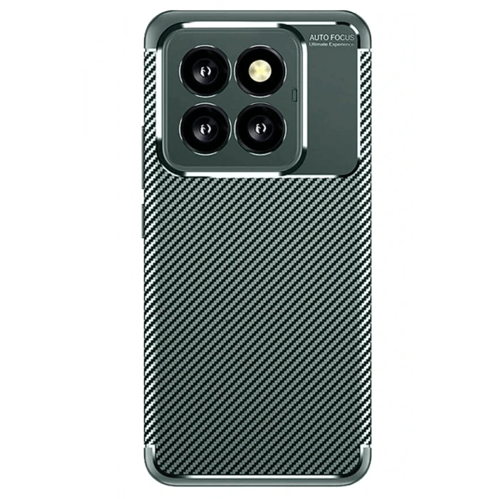 Mey İthalat®   Mi 14T Pro Kılıf Auto Focus Karbon Kapak - Koyu Yeşil