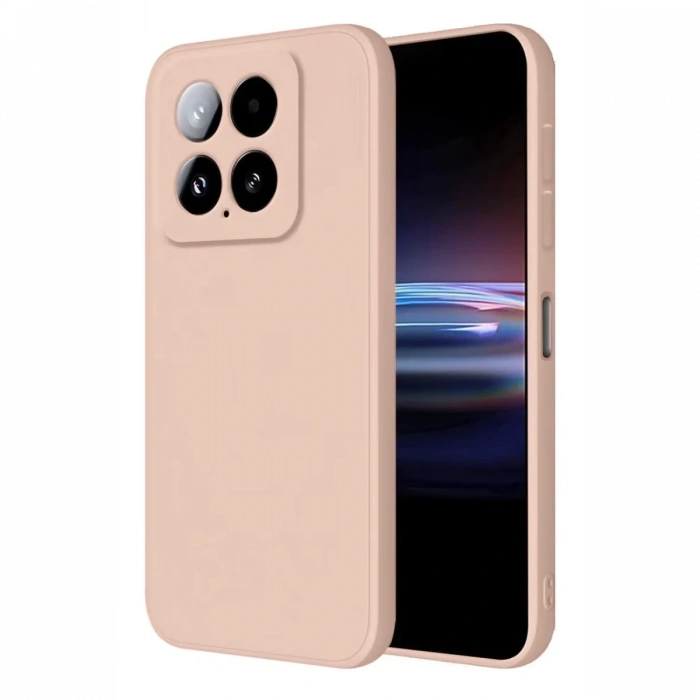 Mey İthalat®   Mi 14T Pro Kılıf Nano içi Kadife Silikon - Pudra