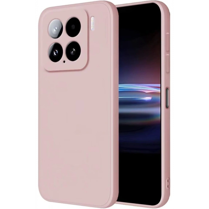 Mey İthalat®   Mi 15 Kılıf Nano içi Kadife Silikon - Pudra