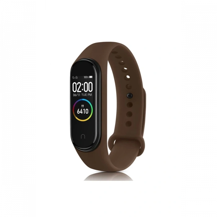 Mey İthalat®   Mi Band 4 Klasik Kordon - Kahverengi