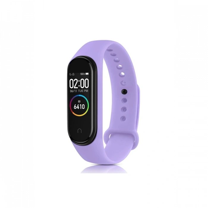 Mey İthalat®   Mi Band 4 Klasik Kordon - Lila