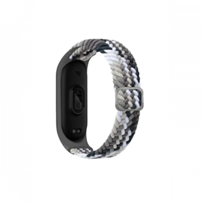 Mey İthalat®   Mi Band 4 Star Kordon - Gri-Siyah