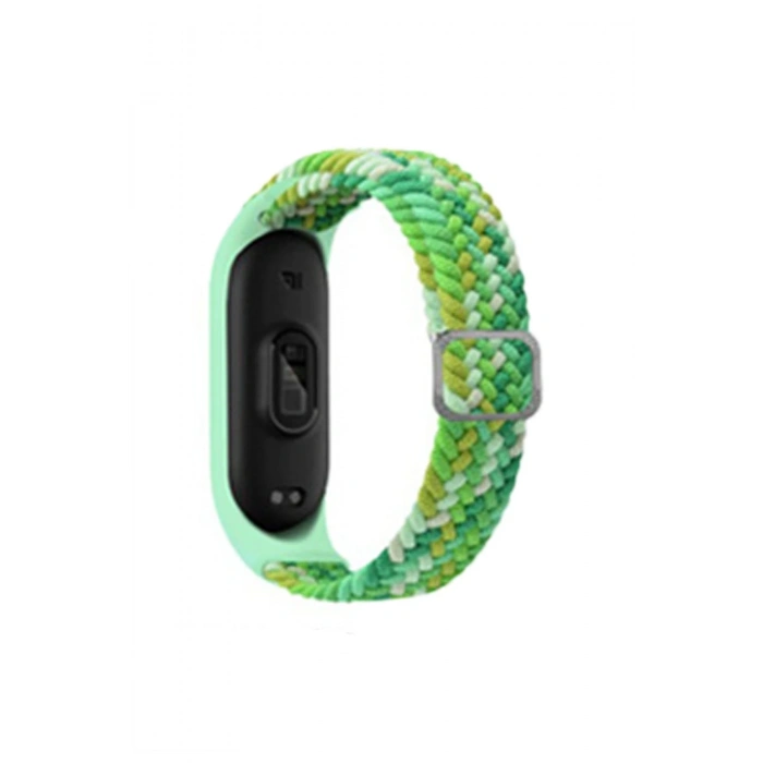 Mey İthalat®   Mi Band 4 Star Kordon - Turkuaz-Yeşil