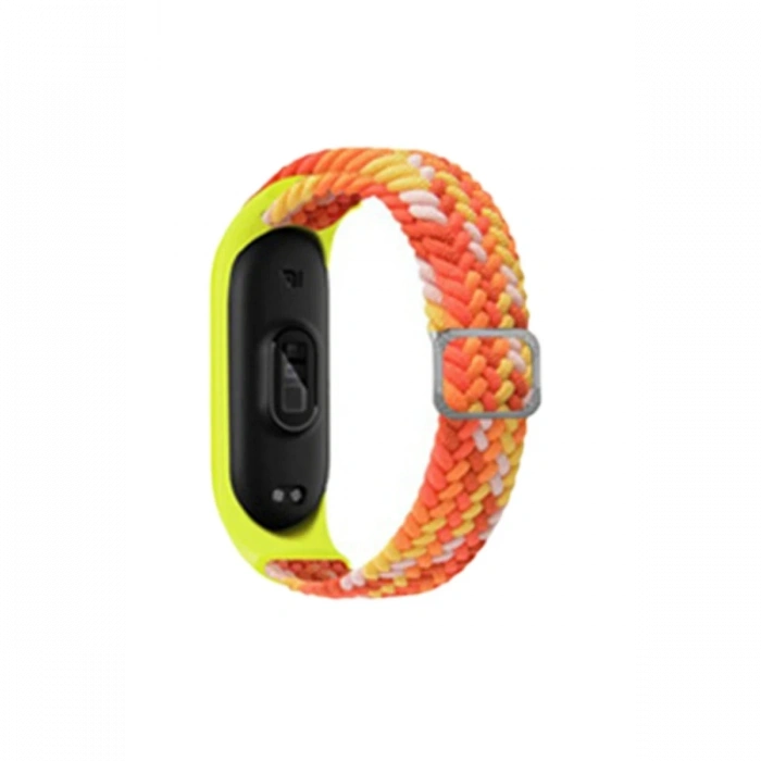 Mey İthalat®   Mi Band 4 Star Kordon - Turuncu-Sarı