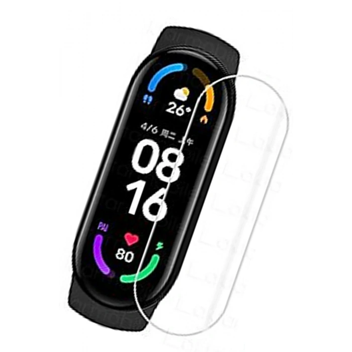 Mey İthalat®   Mi Band 6 Polymer Nano Ekran Koruyucu - Şeffaf