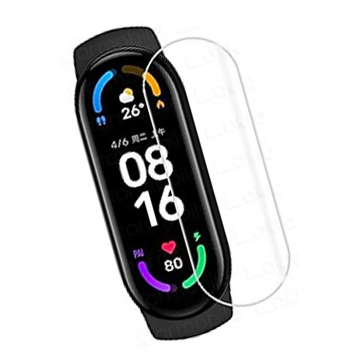 Mey İthalat®   Mi Band 6 Polymer Nano Ekran Koruyucu - Şeffaf