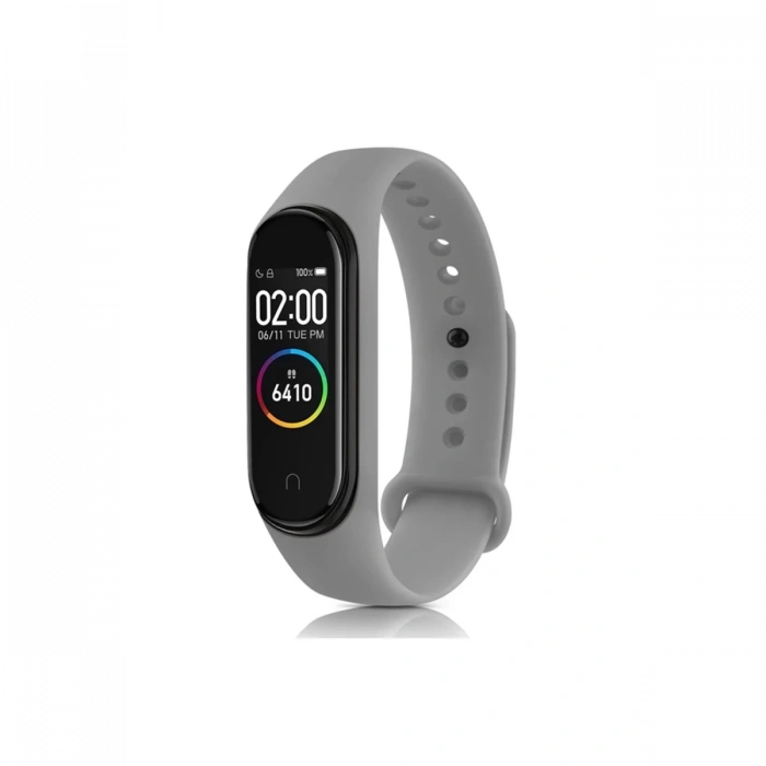 Mey İthalat®   Mi Band 7 Klasik Kordon - Açık Gri