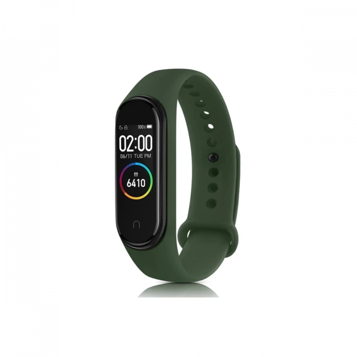 Mey İthalat®   Mi Band 7 Klasik Kordon - Haki Yeşil